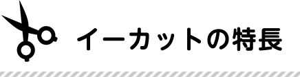 イーカットの特徴